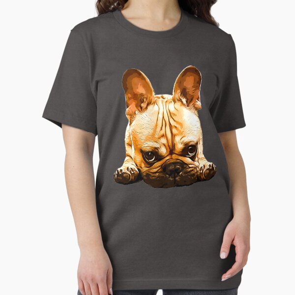 Vista previa del artículo con la obra «Lindo cachorro de bulldog francés», diseñado y vendido por ElegantCat.