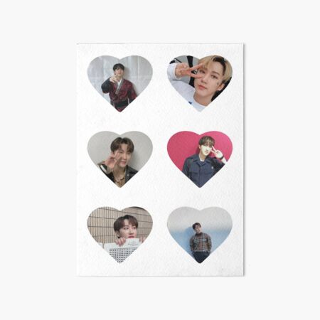 jeongin sticker pack art board print by marisaurban redbubble