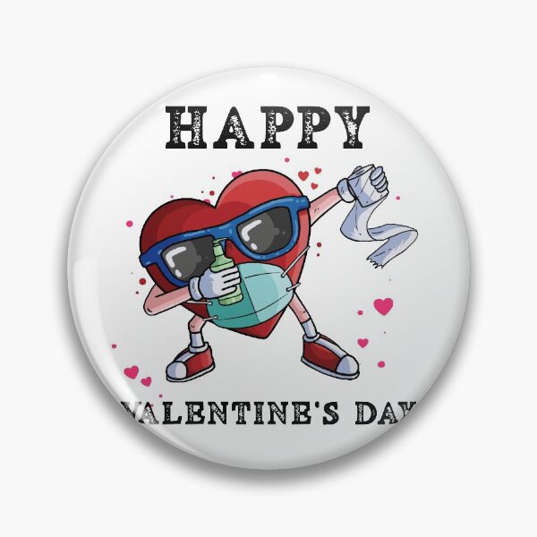 Artikelvorschau, Glücklicher Valentinstag 2021 Tupfen Herz in einer Maske entworfen und verkauft von Mytoonsquad.