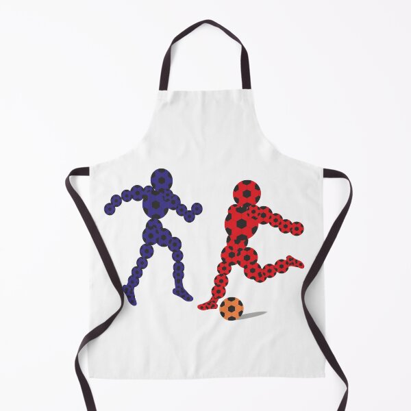 Item preview, Two Footballers Playing made up of Footballs designed and sold by ajtechdesigns.