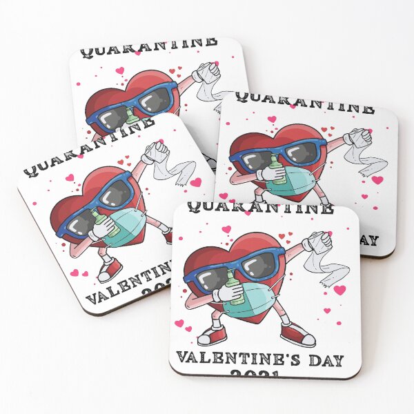 Artikelvorschau, Valentinstag unter Quarantäne 2021 Tupfendes Herz entworfen und verkauft von Mytoonsquad.