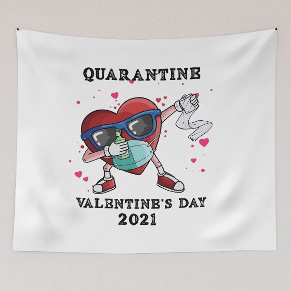Artikelvorschau, Valentinstag unter Quarantäne 2021 Tupfendes Herz entworfen und verkauft von Mytoonsquad.
