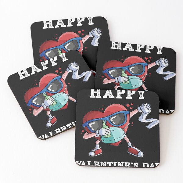 Artikelvorschau, Glücklicher Valentinstag 2021 Tupfen Herz in einer Maske entworfen und verkauft von Mytoonsquad.