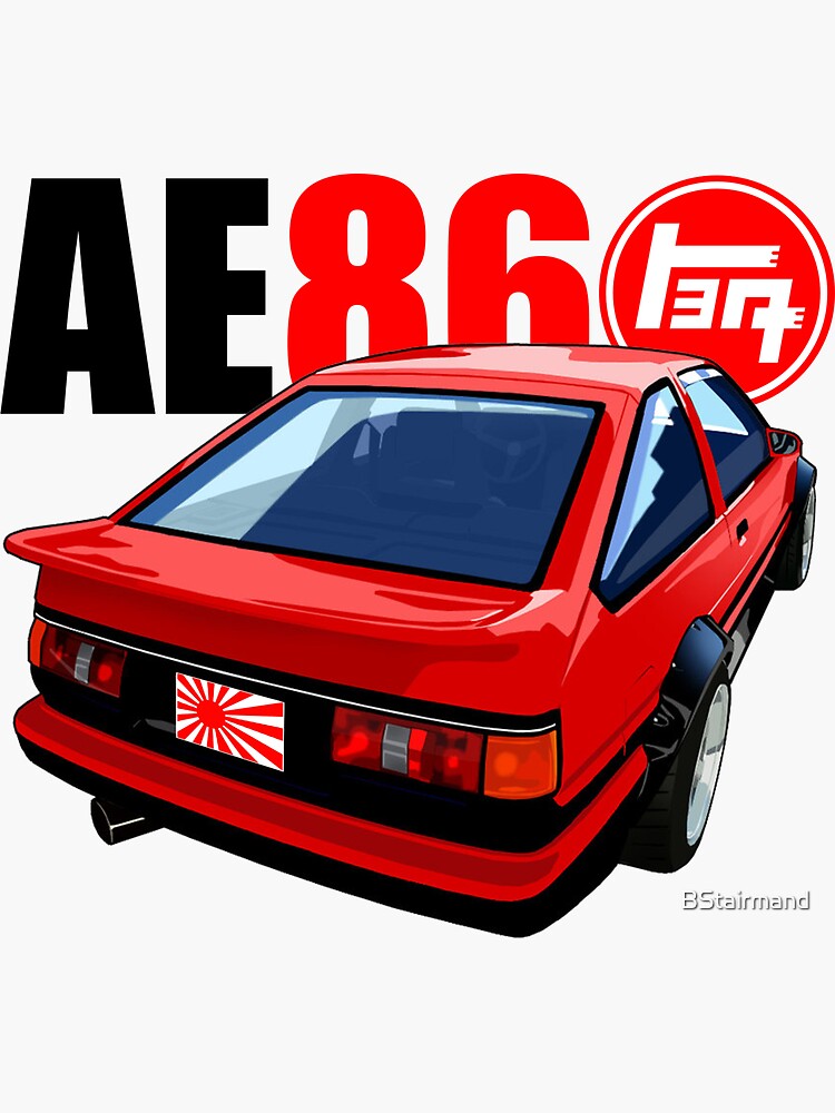 "AE86 COROLLA JDM STYLE" Sticker for Sale by BStairmand Redbubble