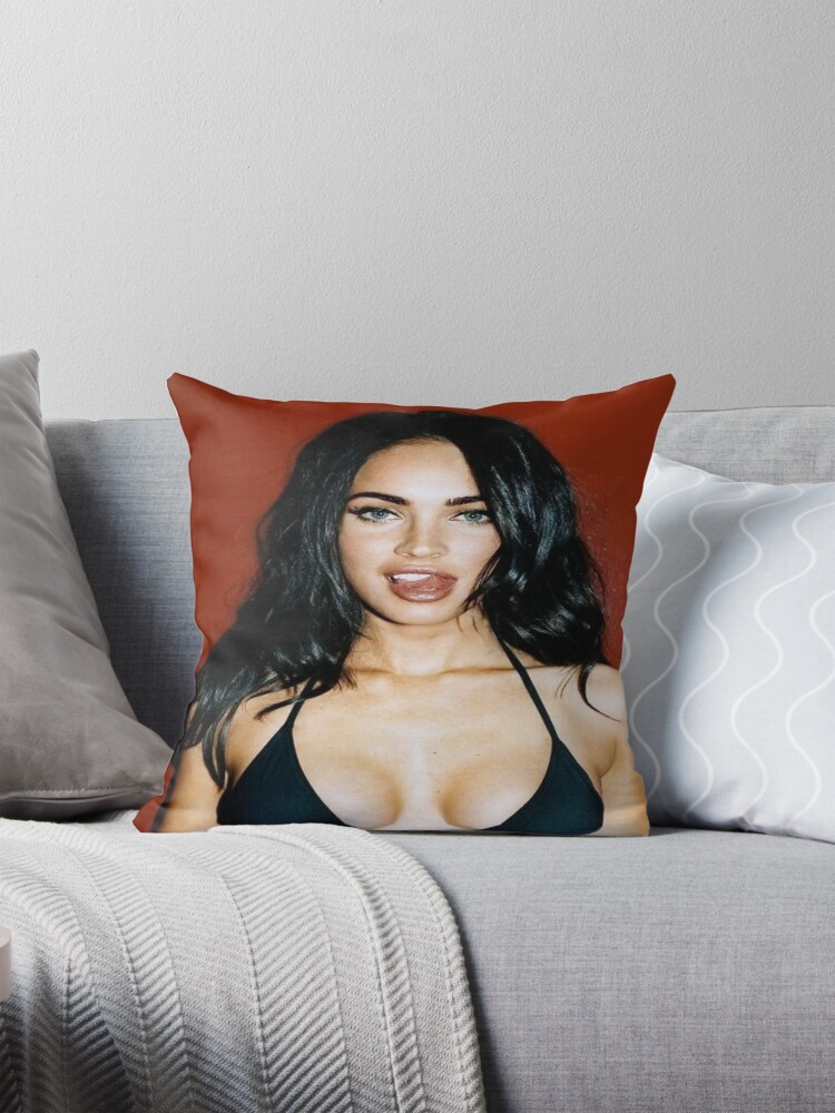 megan fox Pillow by DvDsHop Redbubble