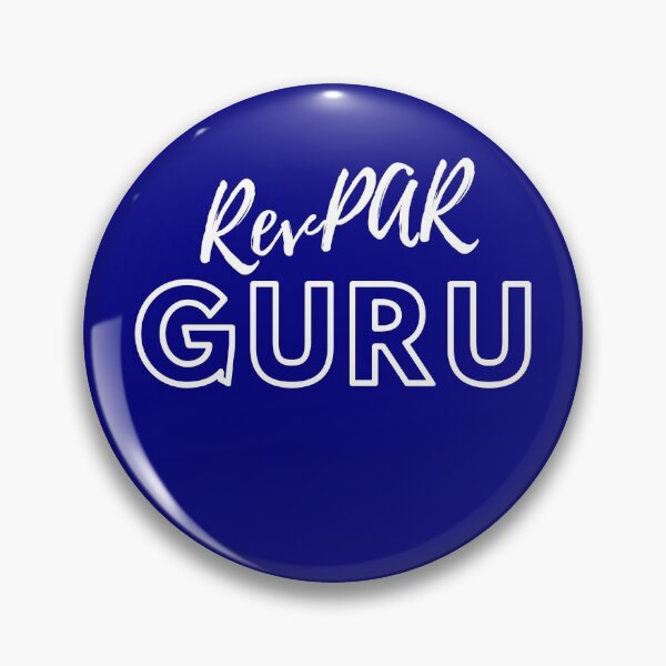 Item preview, RevPAR Guru White & Navy Logo designed and sold by Hotelrevenue.