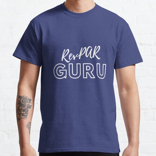 RevPAR Guru White & Navy Logo Classic T-Shirt