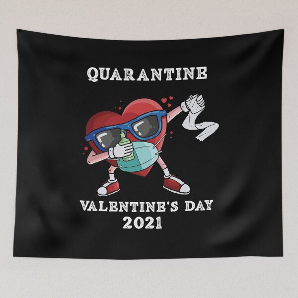 Artikelvorschau, Valentinstag unter Quarantäne 2021 Tupfendes Herz entworfen und verkauft von Mytoonsquad.