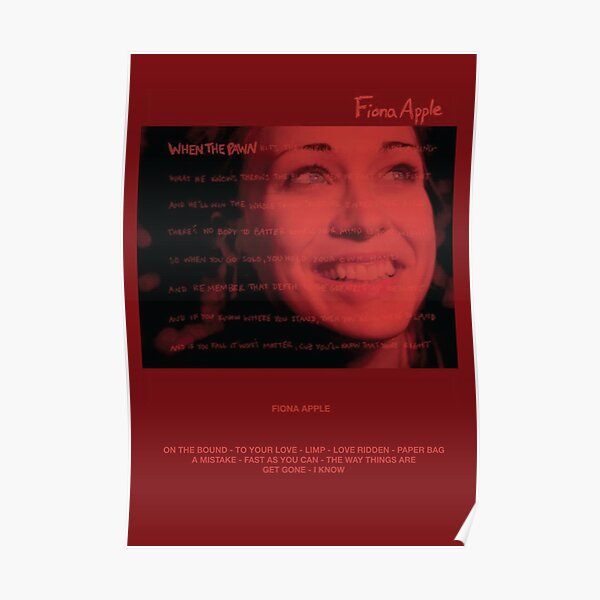 Fiona Apple 2: WTP Poster