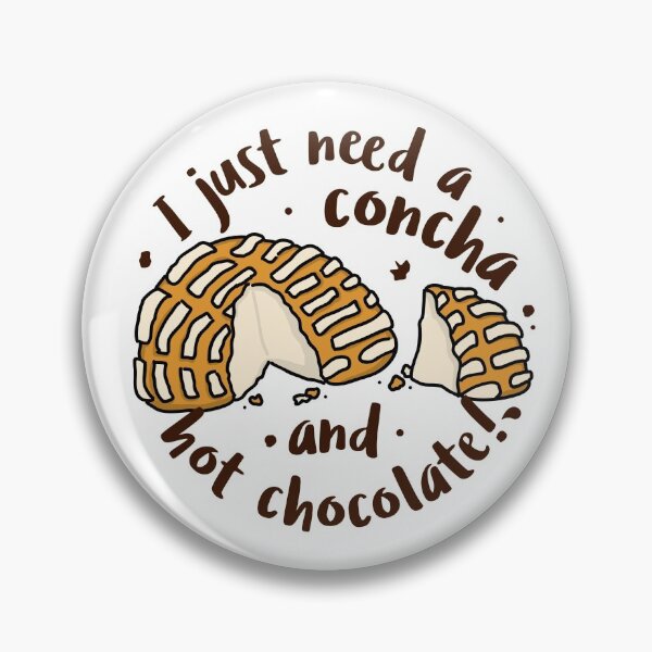 Item preview, I love concha mexican bread and hot chocolate designed and sold by mxifoodie.