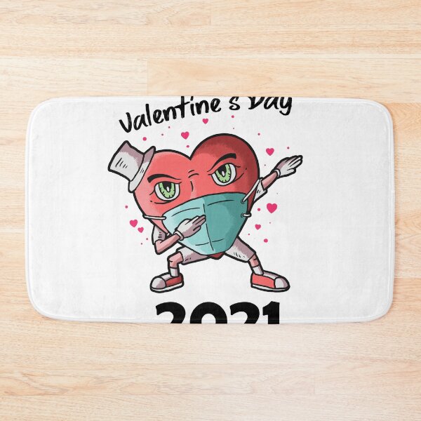 Artikelvorschau, Glücklicher Valentinstag 2021 Tupfen Herz in einer Maske entworfen und verkauft von Mytoonsquad.