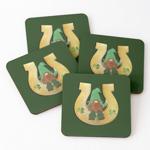 Item preview, St Patrick's Day Lucky Gnome Design Horseshoe, Shamrocks & Gnomes designed and sold by Cute & Sassy Custom Gifting Boutiques.