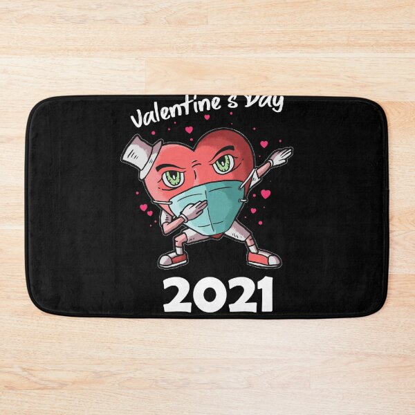 Artikelvorschau, Glücklicher Valentinstag 2021 Tupfen Herz in einer Maske entworfen und verkauft von Mytoonsquad.