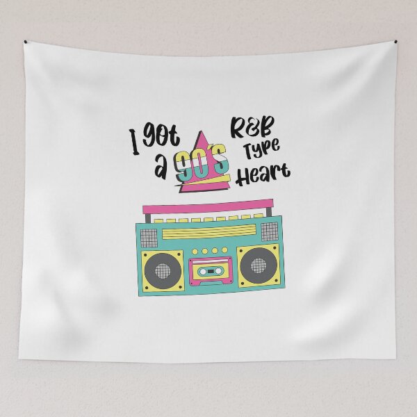 Item preview, 90s R&B Type Heart art gift designed and sold by weewhirlwind.