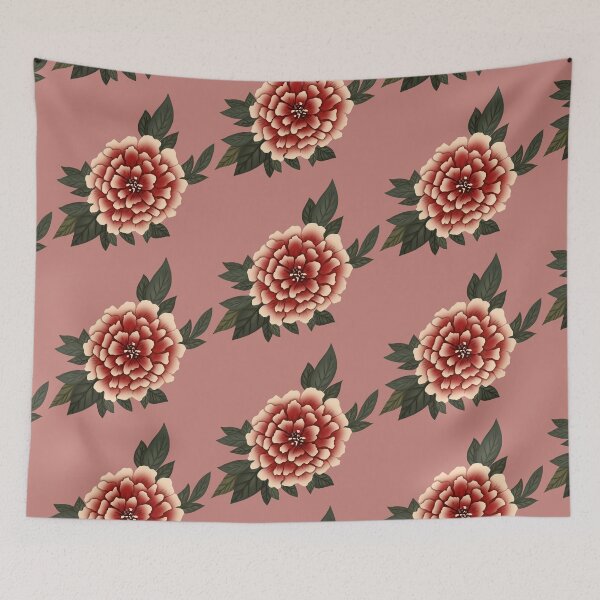 Artikelvorschau, Weiße und rosa Chrysantheme entworfen und verkauft von Antonia Ippolito.
