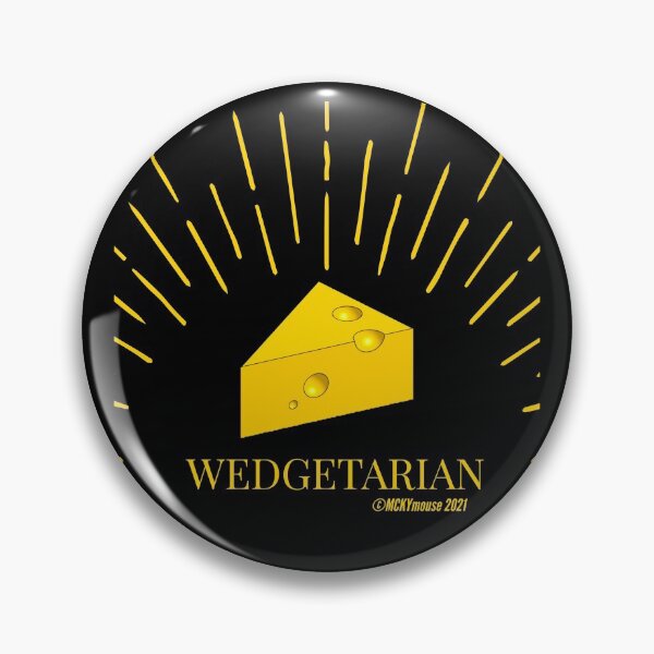 Item preview, LOGOTIPO DE AMANTES DEL QUESO WEDGETARIAN designed and sold by MCKYmouse.
