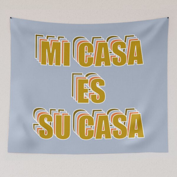 Item preview, Mi Casa Es Su Casa Retro Colorful designed and sold by Brenander.