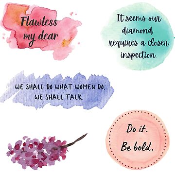 Aperçu de l'œuvre Lot de 5 autocollants avec citations de Bridgerton de PopReset