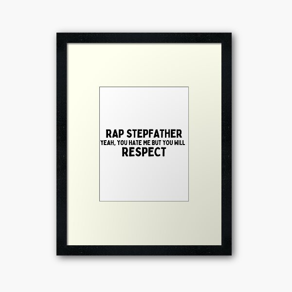 Rap Stepfather Framed Art Print