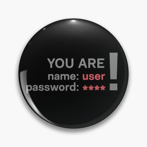Item preview, Dumb password warning designed and sold by reIntegration.
