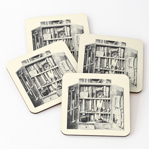 Item preview, Vintage Antique Toolbox  Illustration 1 designed and sold by LookSharpish.