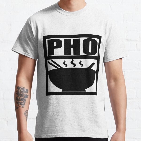 Pho Black print Classic T-Shirt