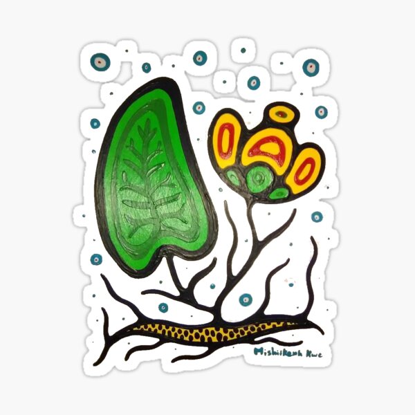 Yellow water lily Sticker