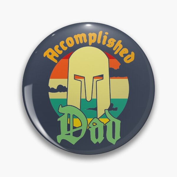 Item preview, Accomplished Dad - Helmet and Sunset Sky designed and sold by Chubuter.