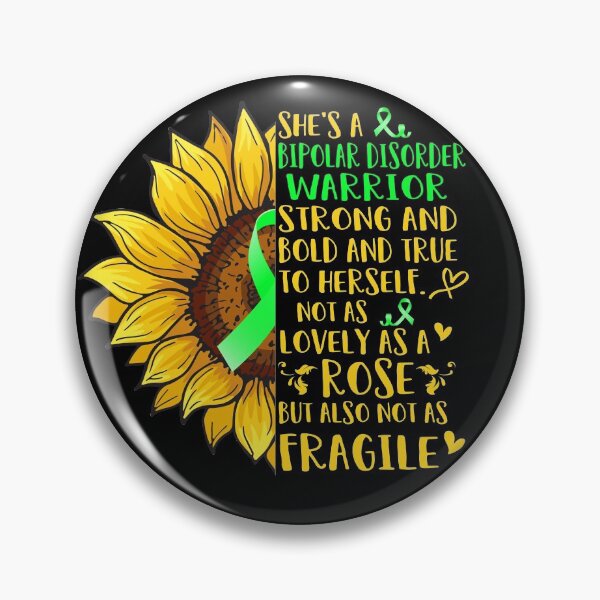 Item preview, She's A Bipolar Disorder Warrior Not as lovely as a Rose but also not as Fragile designed and sold by ArangoaStore.