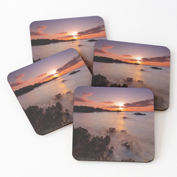 Item preview, Porth Oer rocky beach sunset designed and sold by bcash.