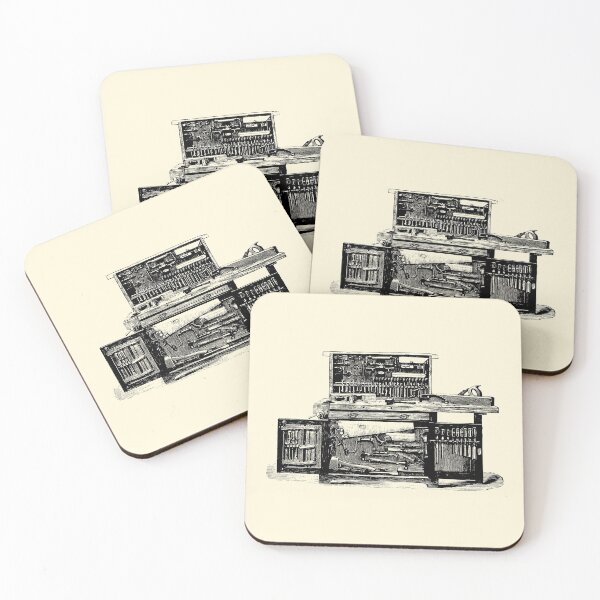 Item preview, Vintage Antique Workbench Illustration designed and sold by LookSharpish.