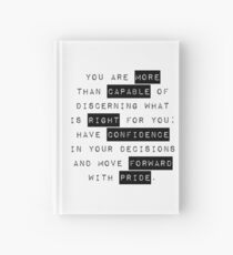 Vertrauen - motivierend / inspirierend Zitat Typografie Notizbuch