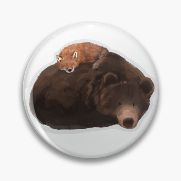 Item preview, Cute Bear and Fox Woodland Creatures Illustration Animal Forest  designed and sold by bearalpha.