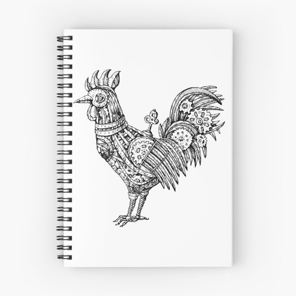 Item preview, Hand Drawn Steampunk Rooster designed and sold by Estalon.
