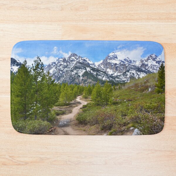 Item preview, Grand Tetons, Hiking Path, Trail Path, Snowy Mountains, Snowcapped Mountains designed and sold by naturecdesigns.
