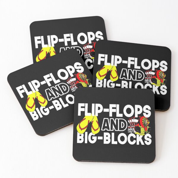 Item preview, Flip Flops And Big Blocks Funny Gift for mechanic dad or cars lover and  designed and sold by Teeses.