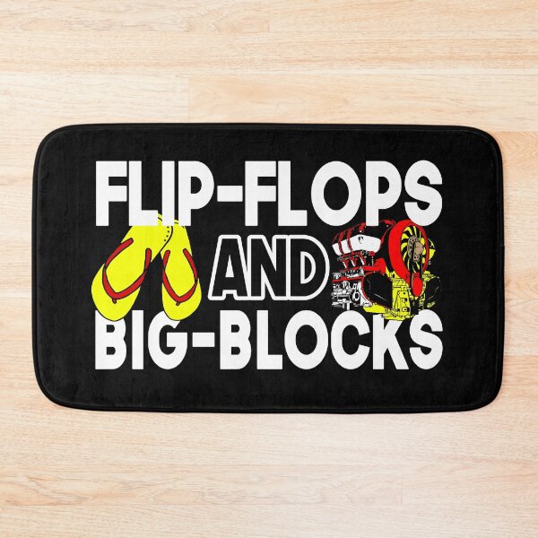 Item preview, Flip Flops And Big Blocks Funny Gift for mechanic dad or cars lover and  designed and sold by Teeses.