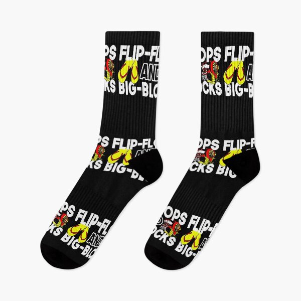 Item preview, Flip Flops And Big Blocks Funny Gift for mechanic dad or cars lover and  designed and sold by Teeses.