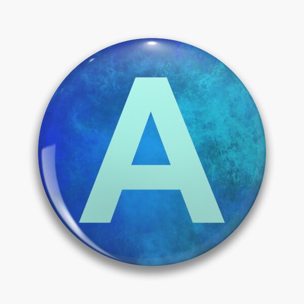 Item preview, Cosmic Fire Blue Alphabet A designed and sold by geoceltic.