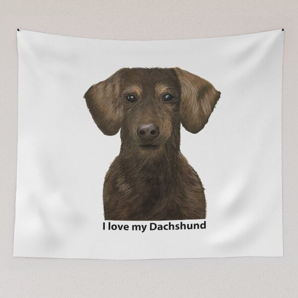 Item preview, I Love My Dachshund designed and sold by JillyBeanDesign.
