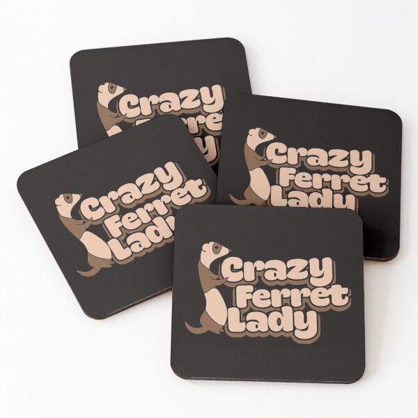Item preview, Crazy Ferret Lady designed and sold by AmelieFritsch.