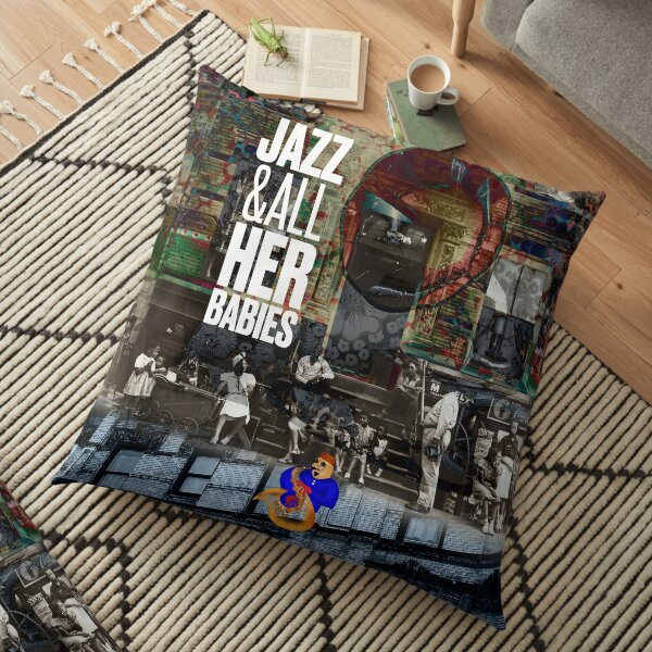 Jazz and All Her Babies Floor Pillow