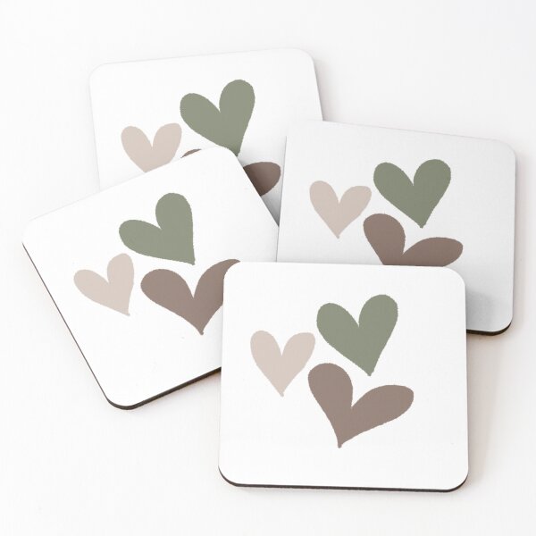 Item preview, Green boho hearts designed and sold by ShopPeacenik.