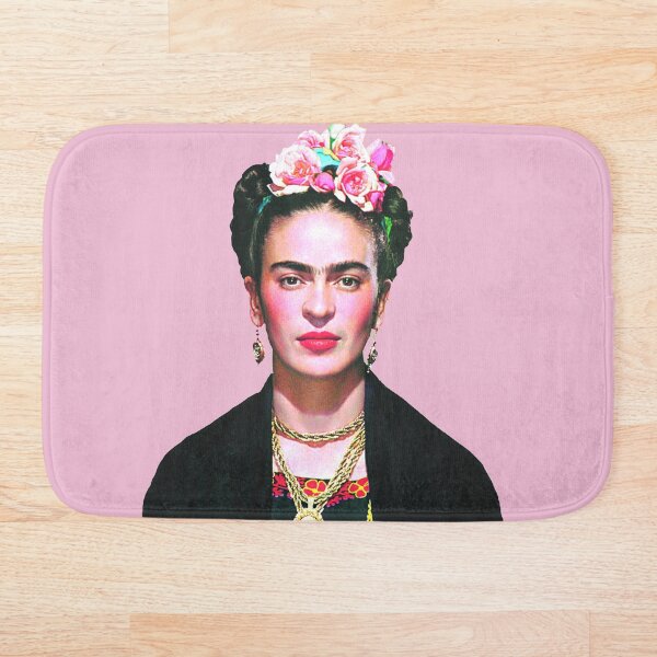 Item preview, Frida Khalo "pop" portrait - with rose bg  - digital paint by Iona Art Digital designed and sold by IonaArtDigital.