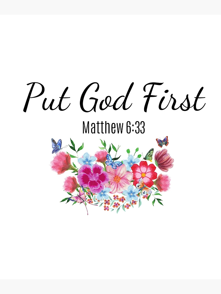 ●Put God First Mens Christian Shirt God First Put God First Jesus Christ