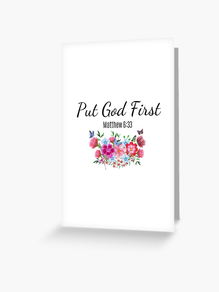 ●Put God First Mens Christian Shirt God First Put God First Jesus Christ