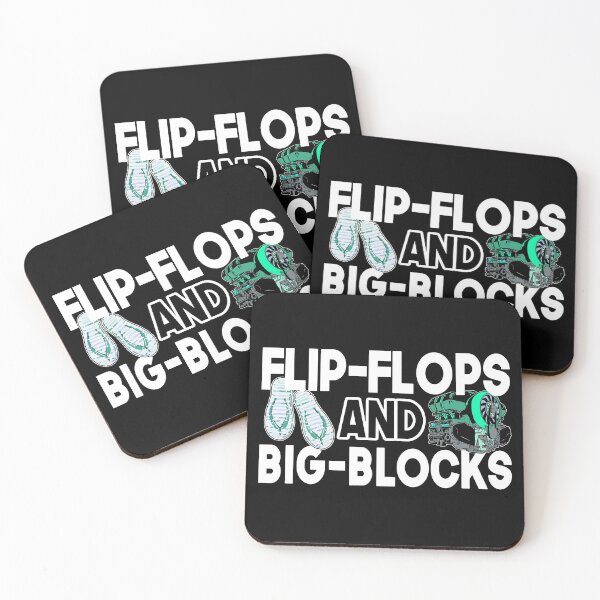 Item preview, Flip Flops And Big Blocks Funny Gift for mechanic dad or cars lover and  designed and sold by Teeses.