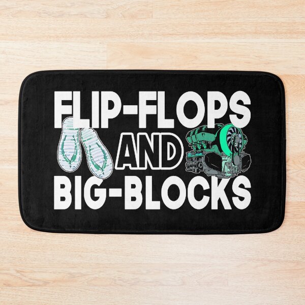 Item preview, Flip Flops And Big Blocks Funny Gift for mechanic dad or cars lover and  designed and sold by Teeses.