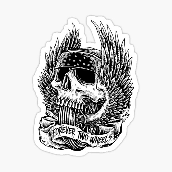 Forever Two Wheels Stickers for Sale  Redbubble