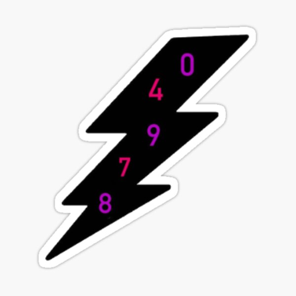 "Camp Matoaka Zip Code Lightning Bolt " Sticker by Shop4Scope Redbubble
